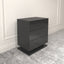 Nightstand with 3 Storage Drawers,Led Lights, End Table for Bedroom Furniture - Korvel