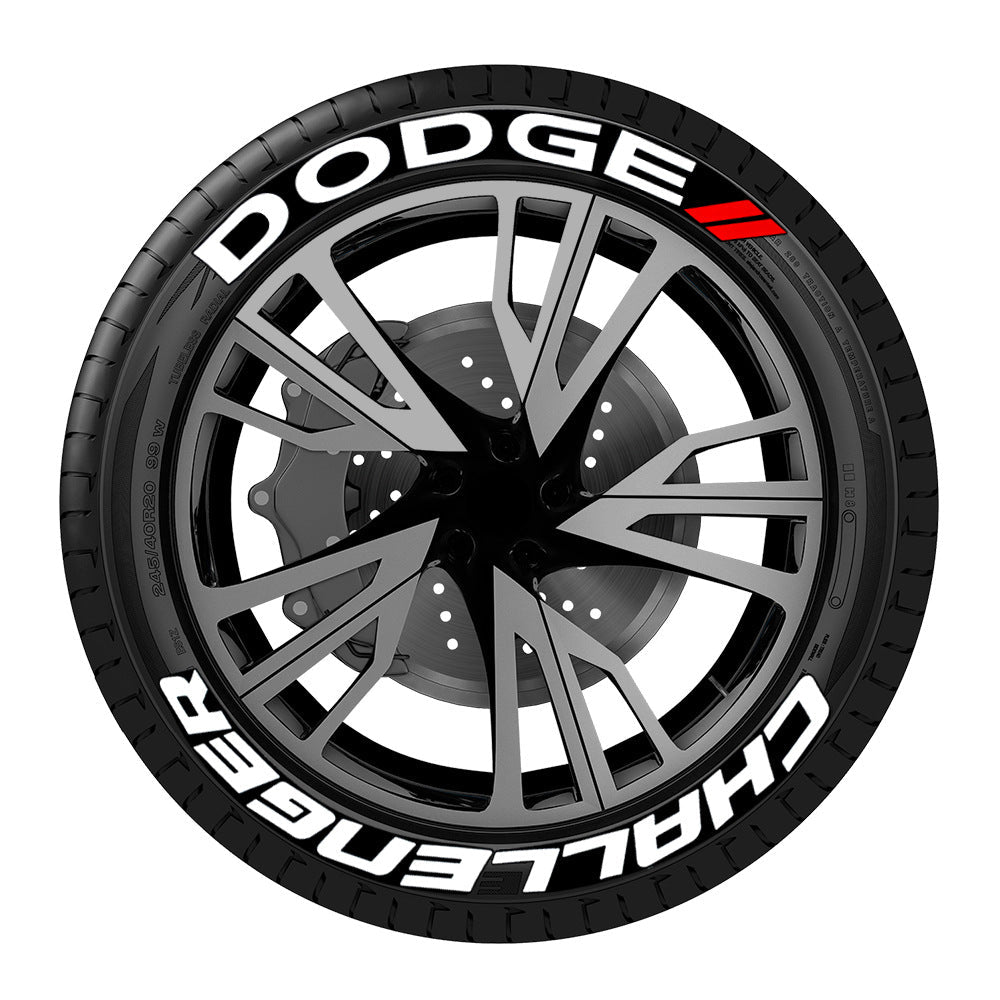 [One-piece set] Tire letter sticker one-piece set One-piece set Suitable for 4 tires No accessories included - Korvel