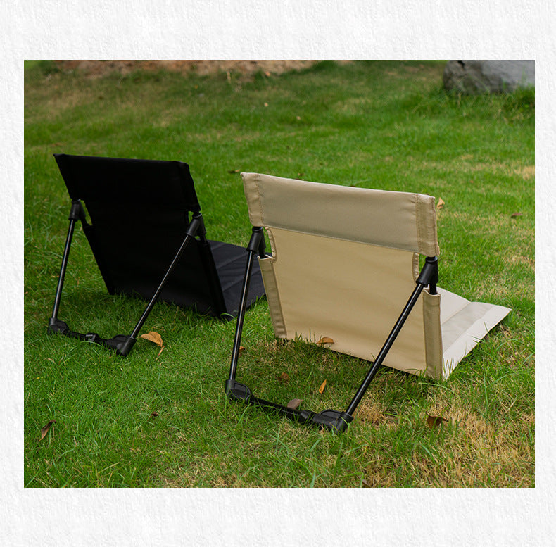 Outdoor camping backrest cushion chair portable folding chair tent leisure chair balcony park lawn picnic chair - Korvel