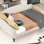 Full Size Upholstered Tufted Daybed in Beige