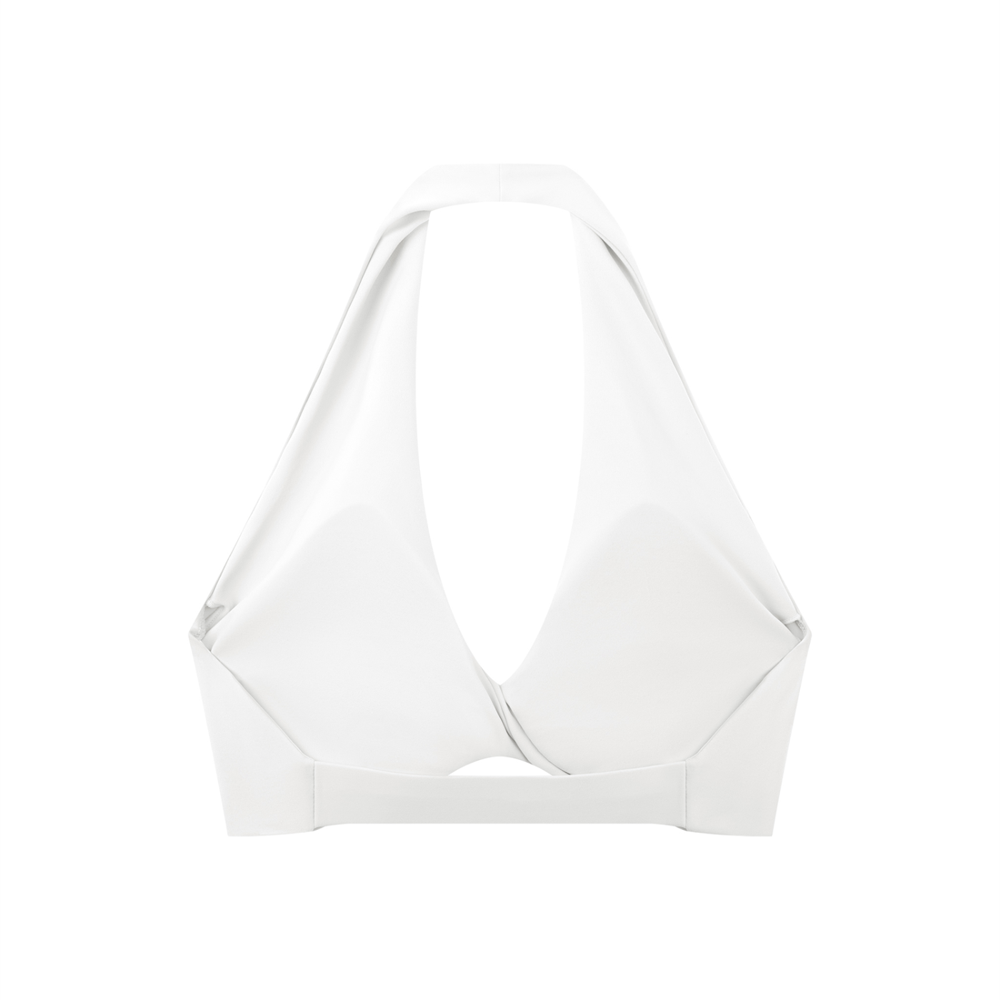 Soutien-gorge de sport à col halter plissé pour femmes Loki & Ivy