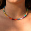 Natural Gemstone Necklace with 14k Gold Filled Toggle