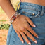Natural Gemstone Bracelet with 14k Gold Filled Toggle