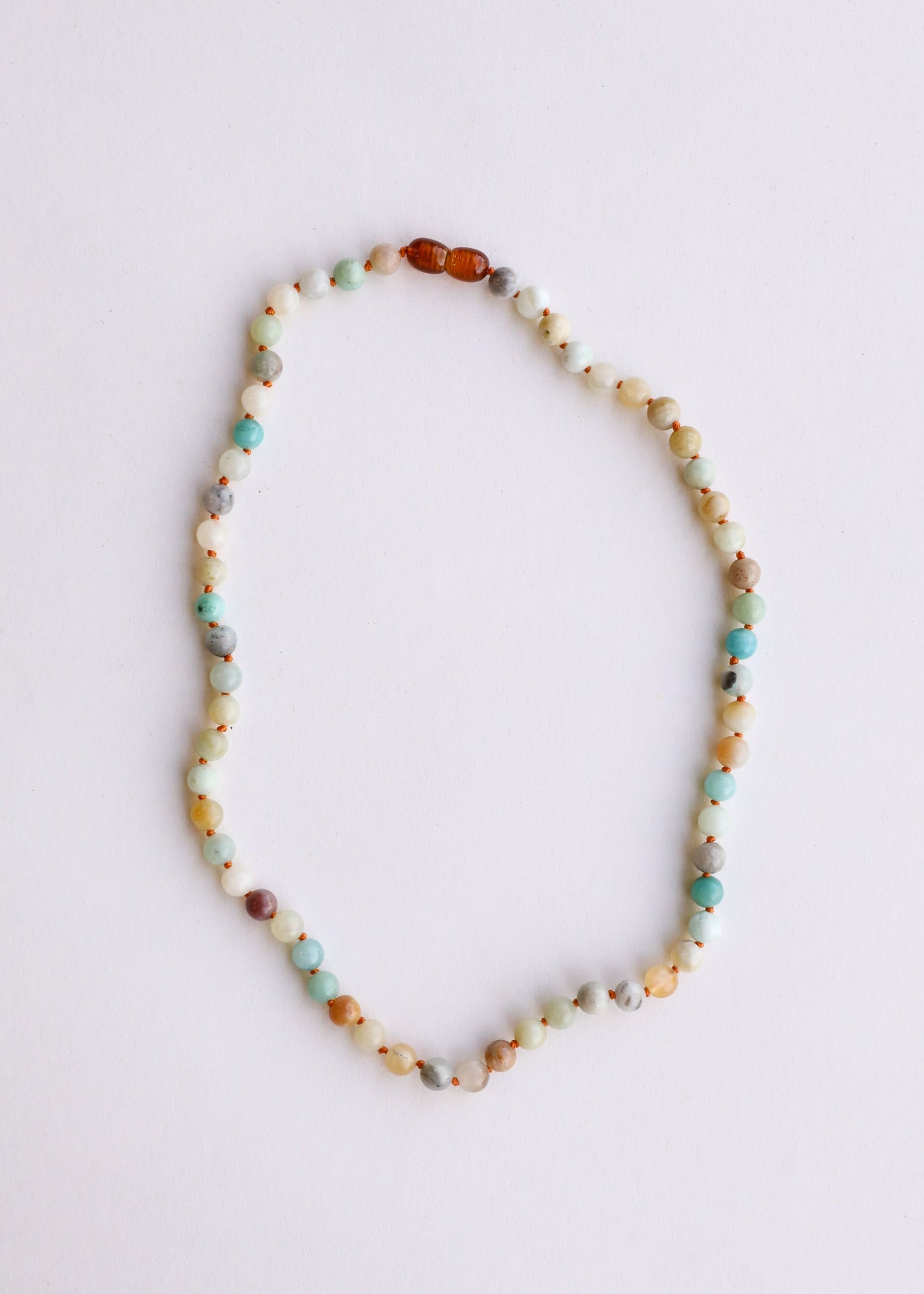 Natural Amazonite Gemstone || Beaded Necklace - Korvel