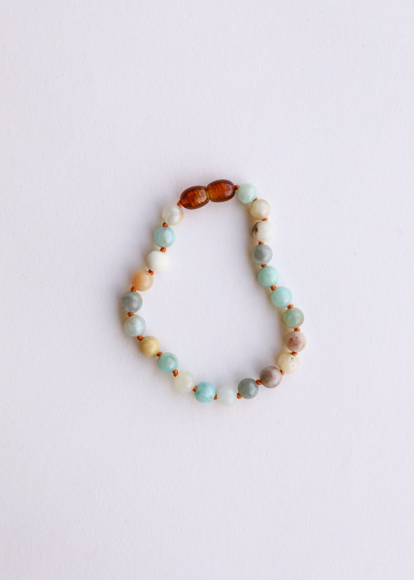 Natural Amazonite Gemstone Beaded Anklet or Bracelet