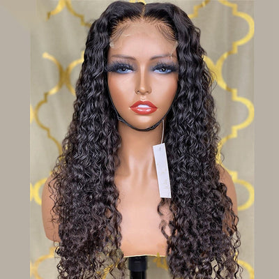 Wig Ladies Chemical Fiber Front Lace Curly High Temperature Silk Wig Headgear - Korvel