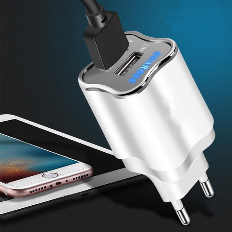 Cargador de pared USB de doble puerto premium - 5V 2.1A