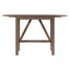 TOPMAX 3-Piece Wood Counter Height Drop Leaf Dining Table Set with 2 Upholstered Dining Chairs for Small Place, Brown - Korvel