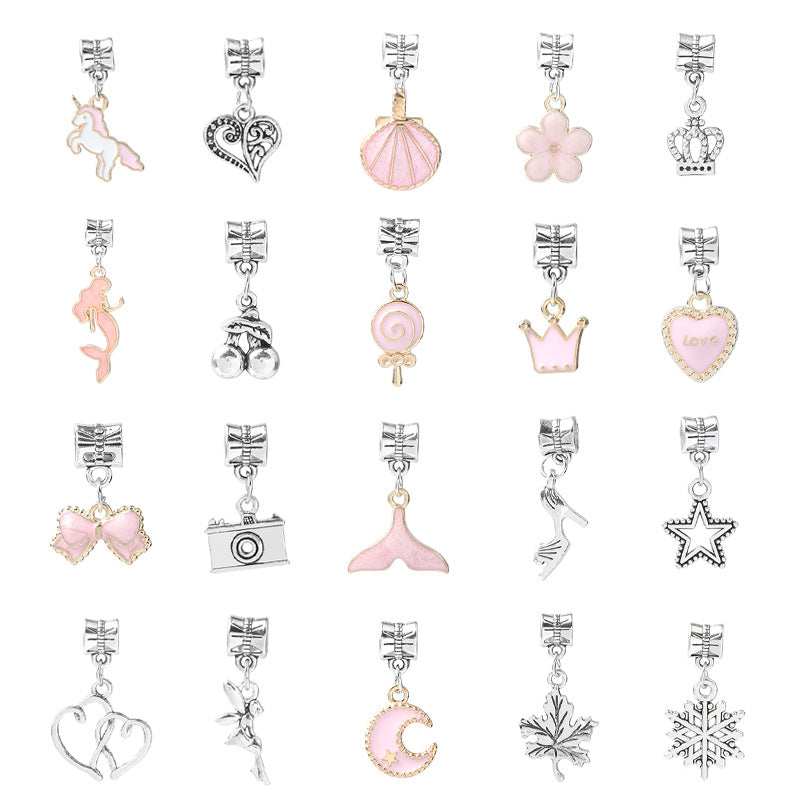 Cartoon Pink Set DIY Handmade Jewelry Children's Bracelet Women's Exquisite Gift Box Gift Bracelet - Korvel
