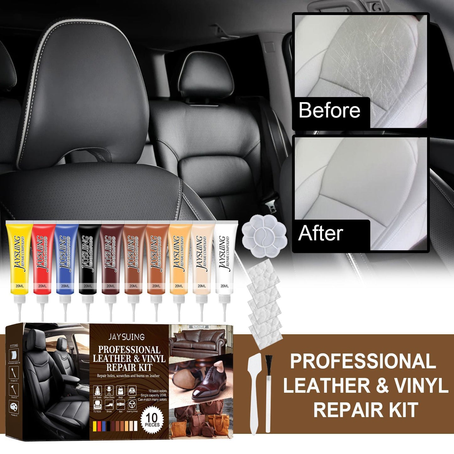 Leather Toning Cream, Set Car Leather Care Toning Leather Bag Leather Shoes Leather Refurbished Sofa - Korvel