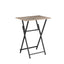 Rustic Brown and Black Folding Dining Tray Table