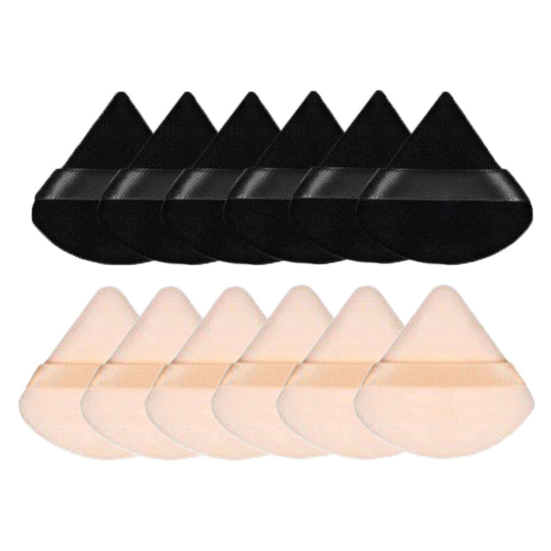 Puff à Poudre Sec Triangle - Outil de Maquillage Premium
