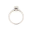 Natural .98ct Moissanite Engagement Ring in Sterling Silver