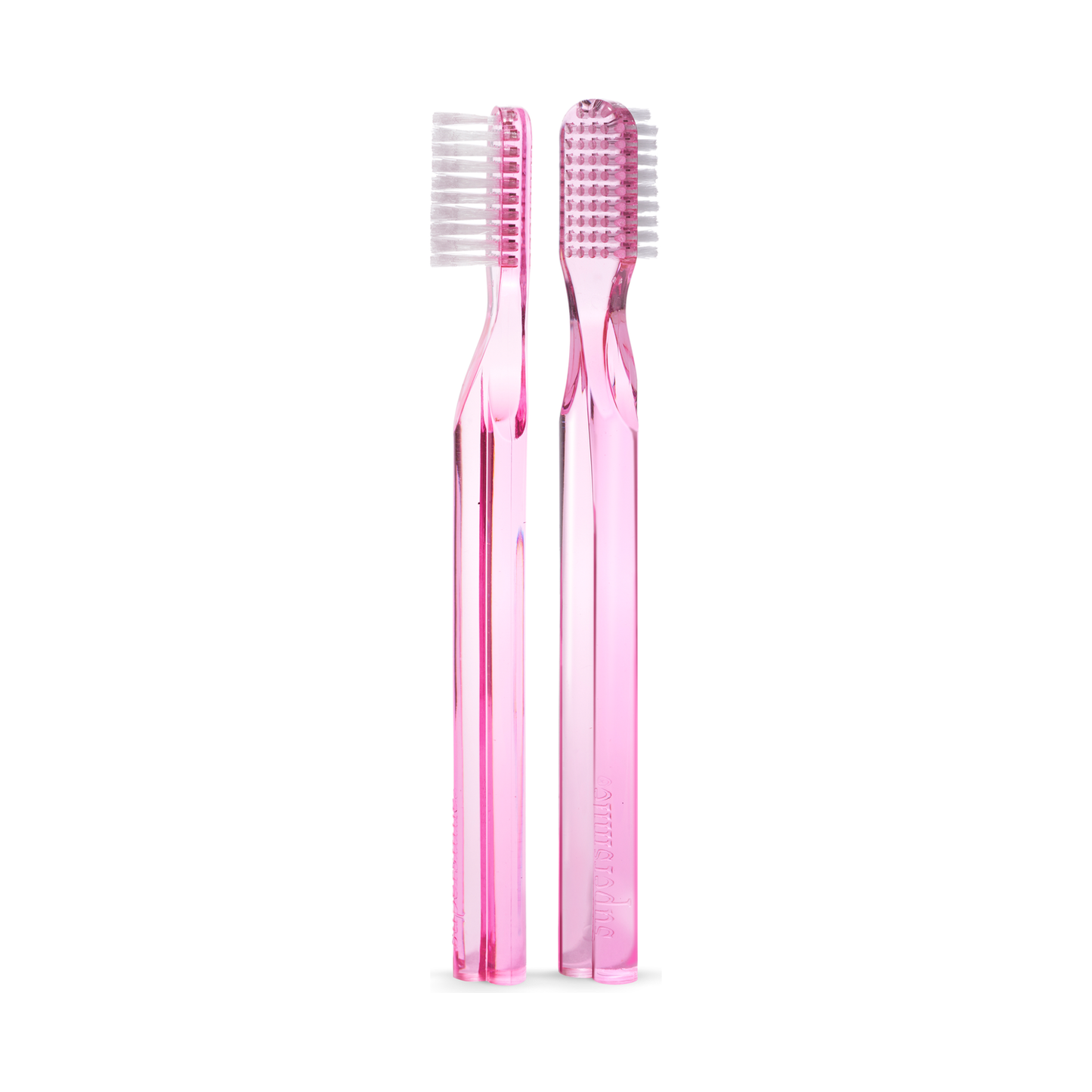 Brosse à dents ergonomique Supersmile à 45 degrés en rose