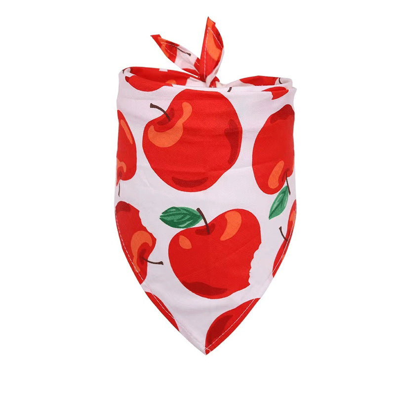 Bandana pour chien en coton premium style fruit
