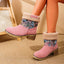 Botas de Nieve Bordadas con Flores de Estilo Étnico para Mujeres