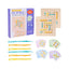 Montessori Early Education Children's Double Battle Pattern Rope Wearing Game Exercise Baby's Hand Eye Coordination Toy - Korvel