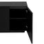 LED Carved Line 3 Door Storage Cabinet,Sideboard Buffet Cabinet With Adjustable Shelf,Large Storage Accent Cabinet - Korvel