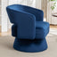 Swivel Barrel Chair, Velvet Accent Armchair 360 Degree Swivel Club Chair for Living Room Bedroom Reception Room - Korvel