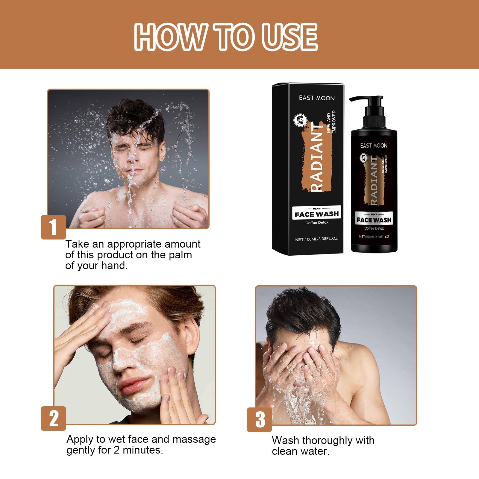 Face Wash, Deep Clean Pores Cutin Containment Haun White Moisturizing Repair Skin Dark - Korvel