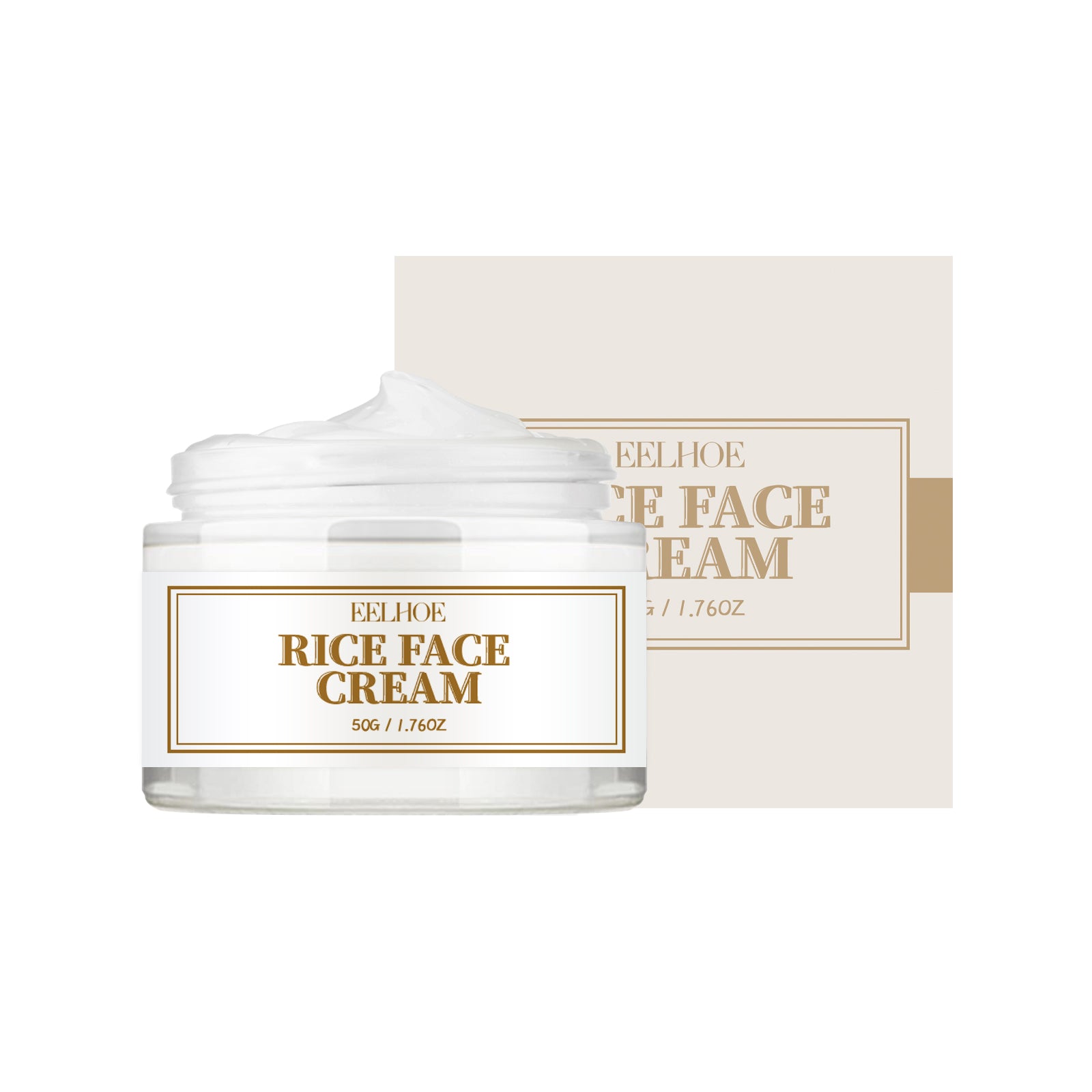 Rice Cream Deeply Hydrates And Restores Skin Barrier, Lighens Spots, Brighens And Even Skin Tone - Korvel