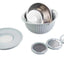 Stainless steel water filter basin household rotatable double layer vegetable washing and draining basket stainless steel line - Korvel