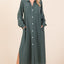 Robe maxi à manches longues et décolleté en V Airflow pour femmes