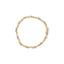Pulsera de eslabones florales de oro amarillo de 10k con 3.00 Cttw de diamantes