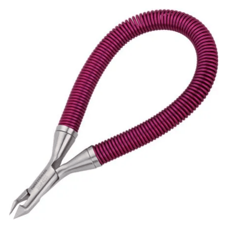 Tweezerman Grip & Snip Spiral Spring Cuticle Nipper - Purple