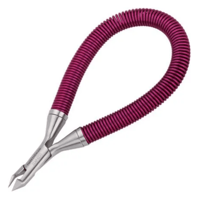 Tweezerman Grip & Snip Spiral Spring Cuticle Nipper - Purple