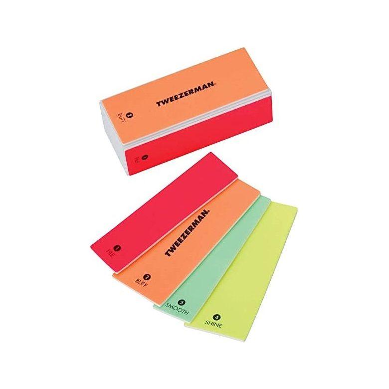 Bloc à ongles et polisseur 4-en-1 Tweezerman - Néon