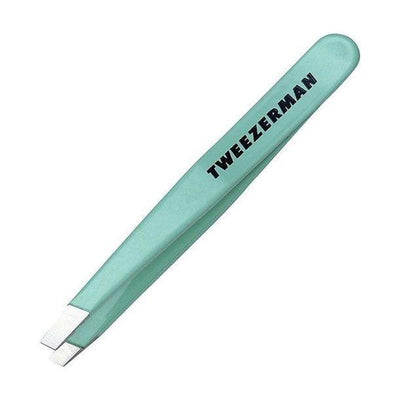 Tweezerman Stainless Mini Slant Tweezer - Green Tea