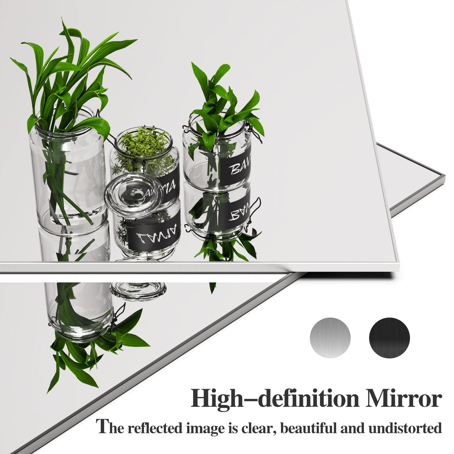 60"x36" Oversized Modern Rectangle Bathroom Mirror