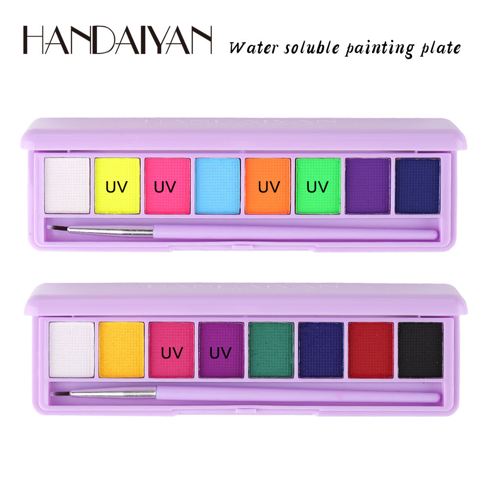 HANDAIYAN Pintura Corporal y Delineador Soluble en Agua - Brillo Ultravioletas