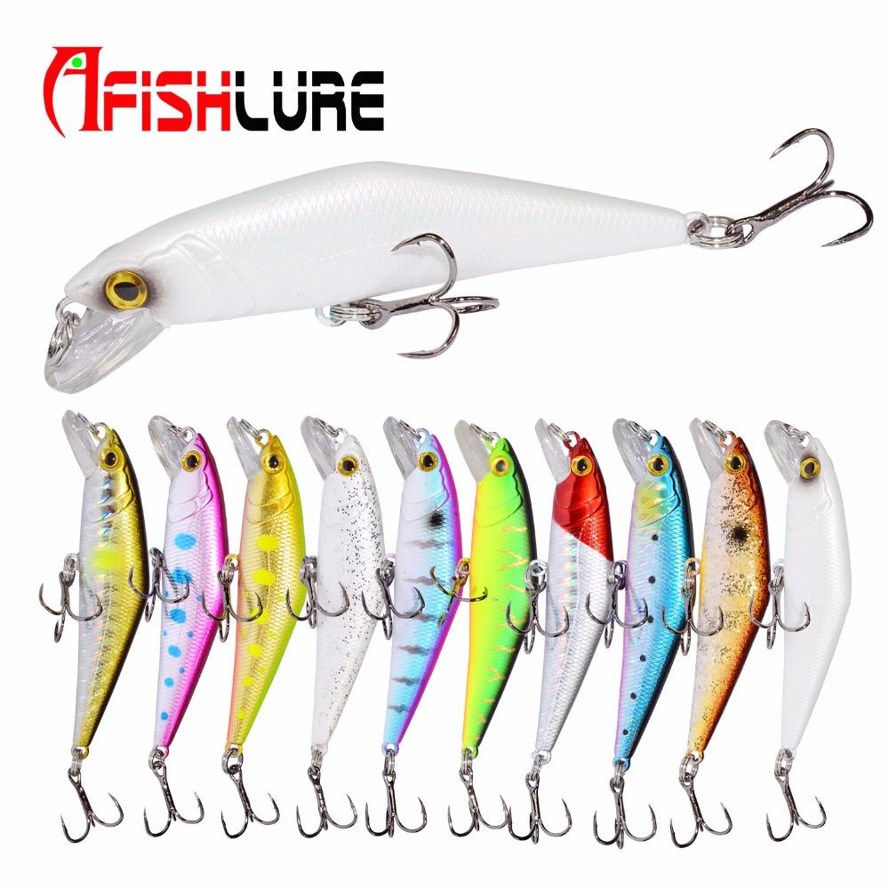 AFISHLURE Bass Wobblers Trout Fishing Lure  66mm/8g Minnow  Hard Baits Iscas Artificial Pesca Leurre - Korvel