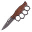 Cuchillo Plegable de Mango de Madera Premium para Aventuras al Aire Libre