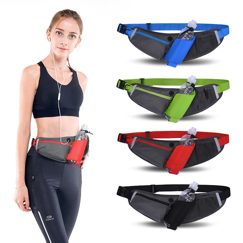 Multifunctional fitness kettle waist bag marathon belt bag waterproof outdoor running mobile phone waist bag - Korvel
