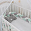 Coussin de Bumper de Lit Braid Knot pour Bébé de 100 cm Premium