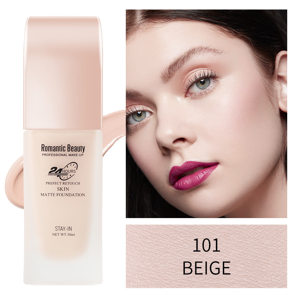Romantic Beauty 30ml Long-Lasting Oil Control Non-Removal Foundation Concealer And Moisturizer Makeup Foundation - Korvel