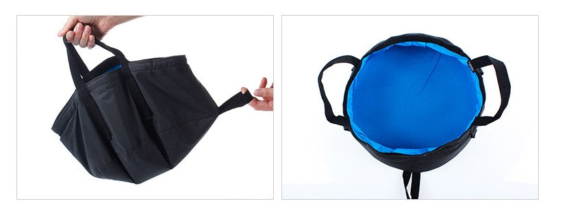 NatureHike8.5L Water Washbasin Ultralight Portable Outdoor Nylon Folding Wash Bag Foot Bath Camping Equipment Travel Kits - Korvel