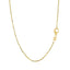 Collier en chaîne en or jaune 14 carats avec barre plate polie