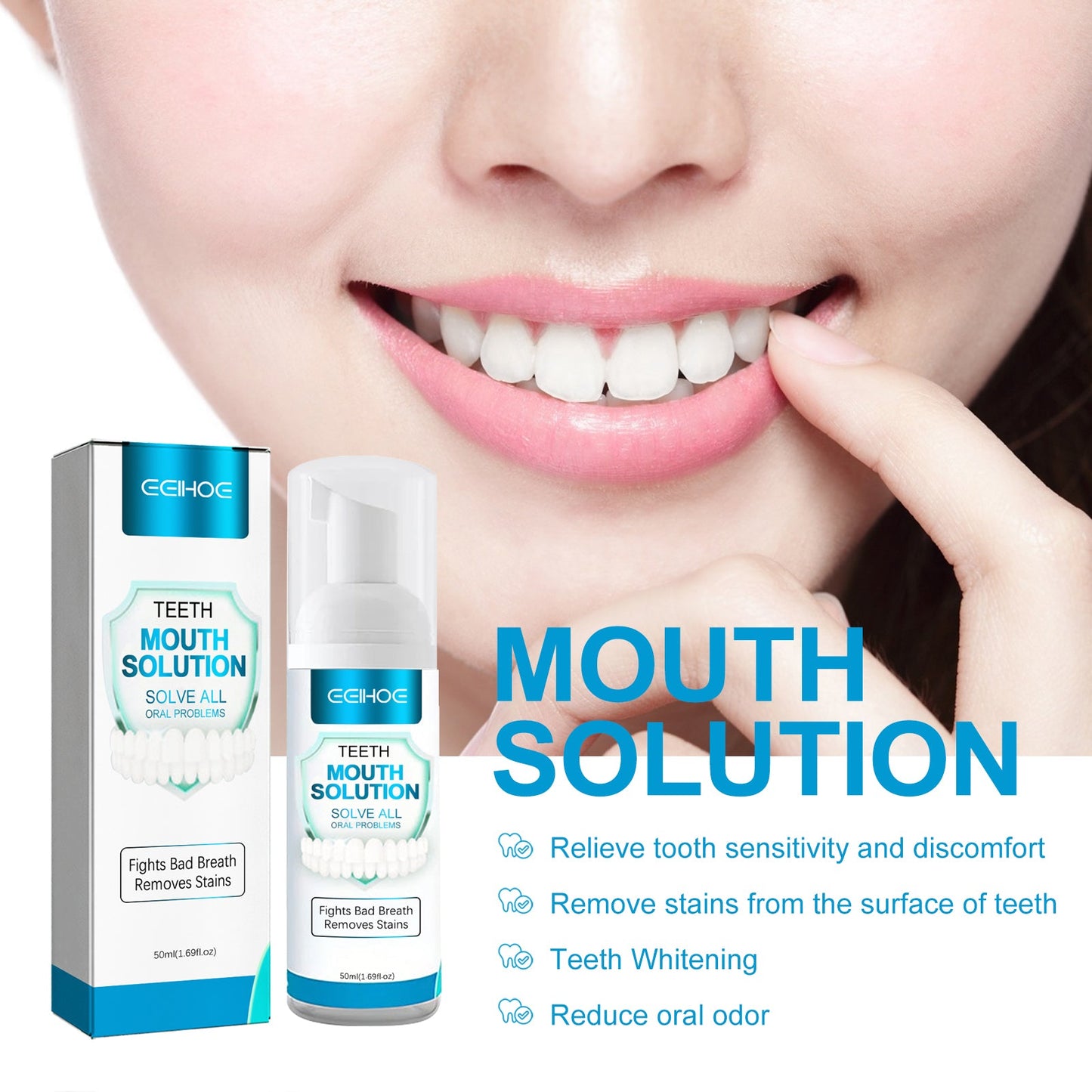 Mouth Mousse Toothpaste Teeth Clean Teeth Remove Tartar Stains Yellow Teeth Whitening Teeth Fresh Breath - Korvel