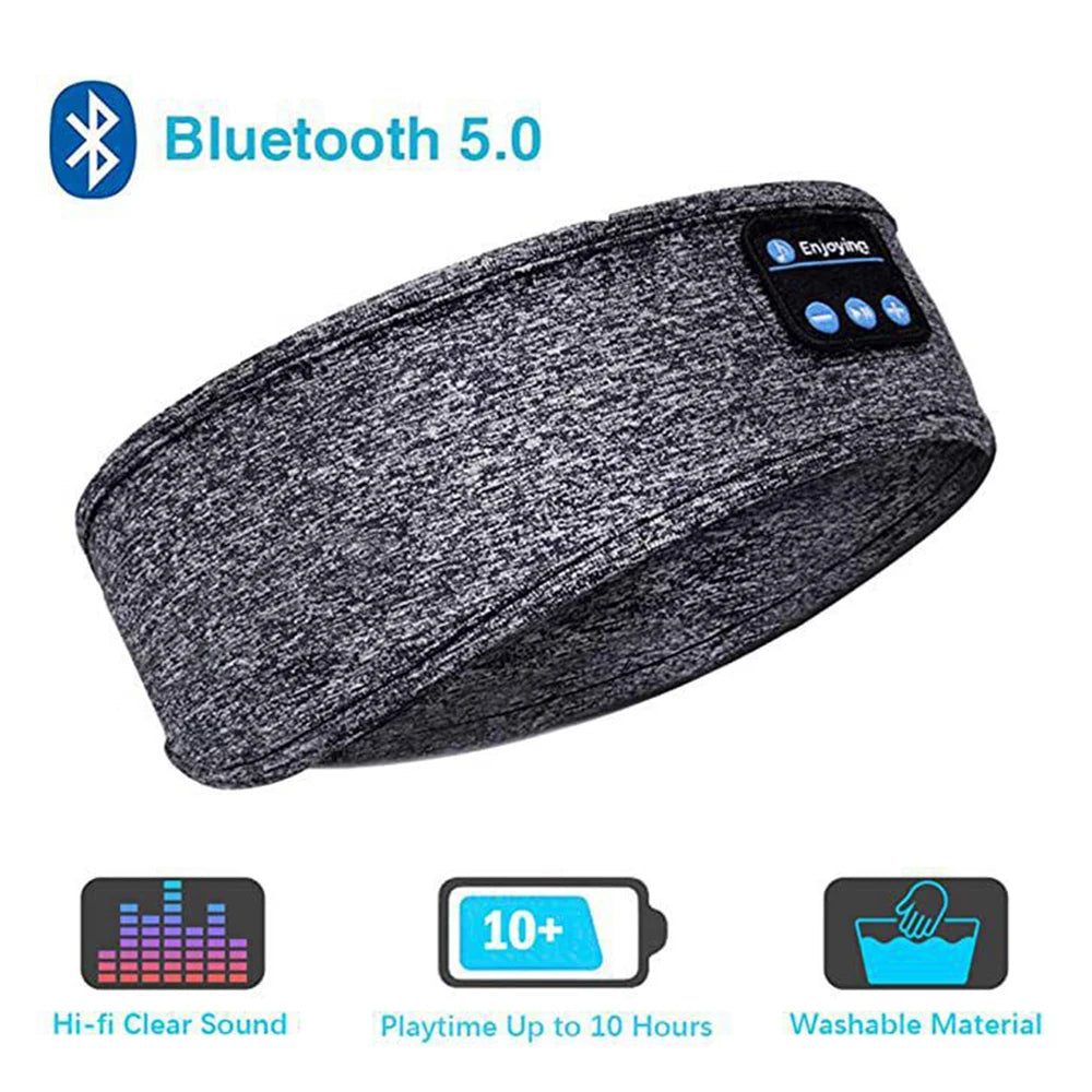 Bluetooth Music Sleep Eye Mask Headband Bluetooth Sports Headband Call Headband Yoga Headband - Korvel