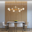 Modern Crystal Chandeliers, 9 Lights Golden Chandelier for Living Room Bedroom (Bulbs Not Included) - Korvel