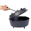 ast iron Dutch oven with lid, outdoor camping deep pot, used for camping, cooking, barbecue and leg rest,  12 Quart - Korvel
