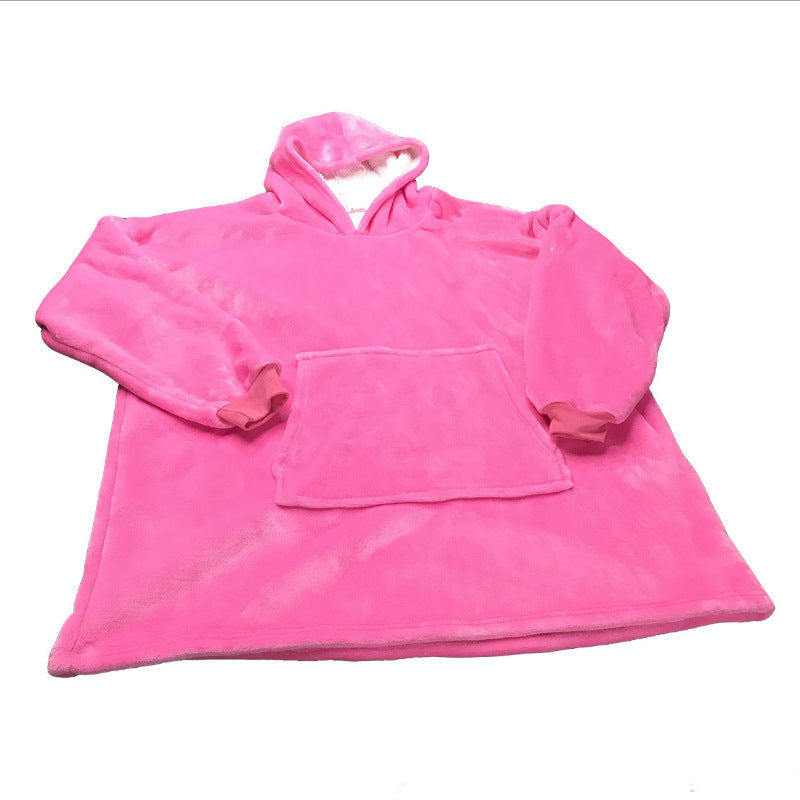 Lazy Head Set Of Coil Blanks Hoodie Hooded Warm Clothes Outdoor Cold Clothes - Korvel