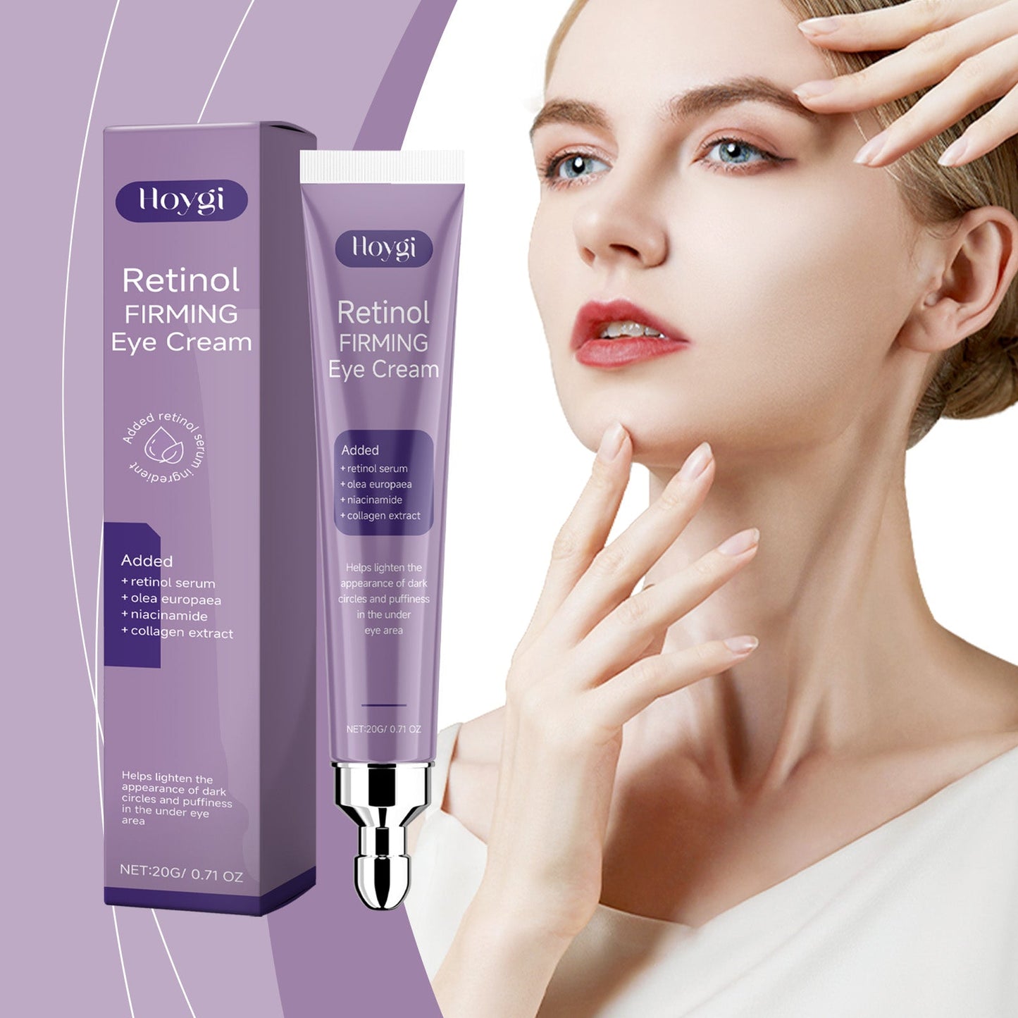 Premium Retinol Firming Eye Cream for Nourished Skin