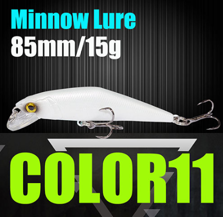 AFISHLURE Fishing Lure Wobblers Trout  85mm/15g Minnow  Hard Baits Iscas Artificial Pesca Leurre - Korvel