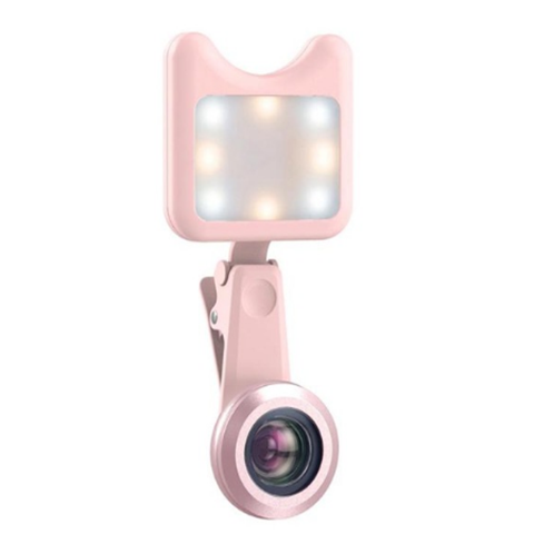 ALLOET 3 in 1 Phone Camera Lens 0.36X Wide Angle 15X Macro Lenses Kit Beauty Selfie Flash Fill Light Clip For iPhone iPad Xiaomi - Korvel