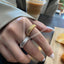 Elegant Spiral Pattern Open Finger Ring